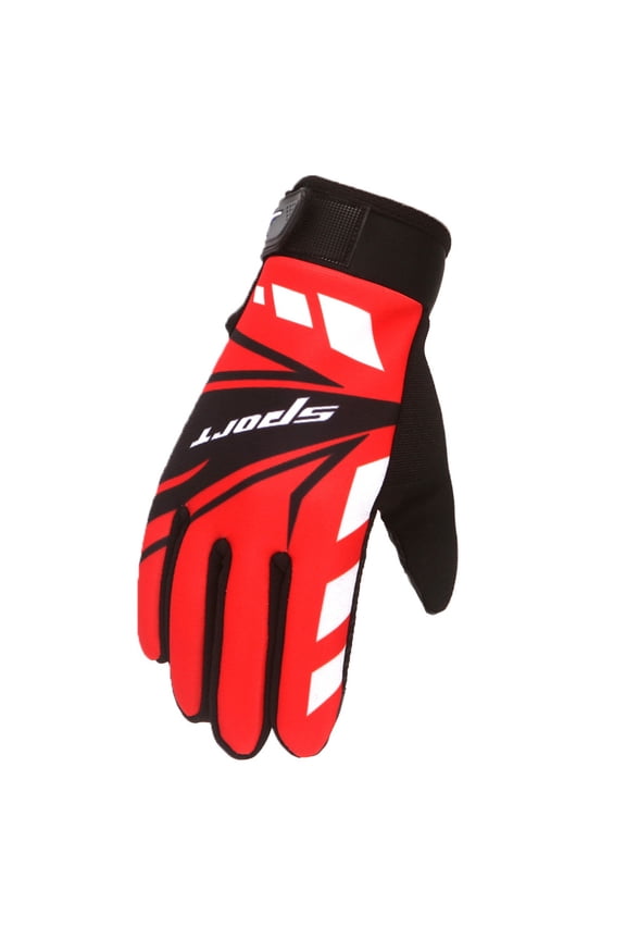 SEHIOZNI Winter Gloves for Men Warm Windproof Waterproof Ski Women Glove for Work Cycling Motorcycle Snowboarding Red