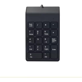 SEHMUA 18-Key USB Wired Computer Keypad, Portable Numeric Number Pad for Office Accounting Data Entry, PC Laptop Chromebook Compatible