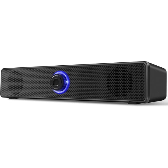 SEHMUA 6W Stereo Wired Computer Audio Speaker, USB Powered Desktop PC Speaker with 3.5mm AUX Input for Laptop Desktop