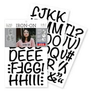 SEI 1.75 Inch Iron-on T-shirt Letters, Friendly Letters Flock Heat Transfers