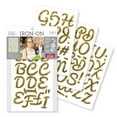 thumbnail image 1 of SEI 1.75-inch Pacifico Glitter Iron-on Letters Transfer, Gold, 1 of 5