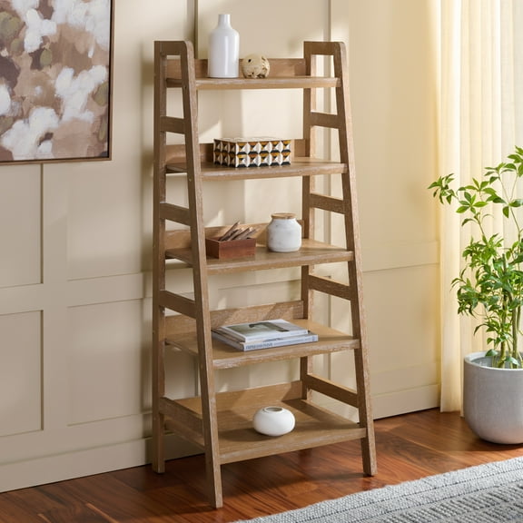 SEI Amanda 5-Shelf Bookcase, Natural Wash