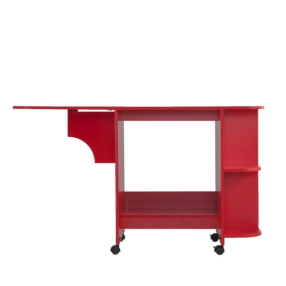 SEI Expandable Rolling Sewing Table/Craft Station - Universal Style - Farmhouse