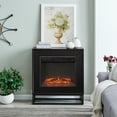 thumbnail image 1 of SEI Frescan Contemporary style Electric Fireplace in Black finish, 1 of 4