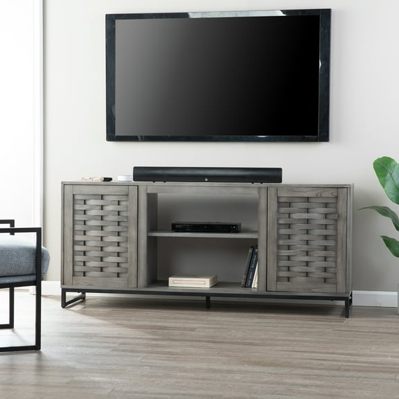 SEI Furniture Akehurst TV Stand with Media Storage 58 x 26.75 Freestanding Media Stands