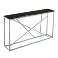 thumbnail image 1 of SEI Furniture Arendal 52" Faux Slate Top Console Table in Silver, 1 of 5