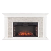 SEI Furniture Canyon Heights Faux Stone Electric Fireplace