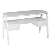SEI Furniture Clyden Engineered Wood Writing Desk with Storage in White