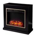 thumbnail image 1 of SEI Furniture Crittenly Modern Engineered Wood Electric Fireplace in Black, 1 of 3