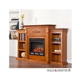 thumbnail image 1 of SEI Furniture Fredricksburg Wood Electric Fireplace with Bookcases in Natural, 1 of 7
