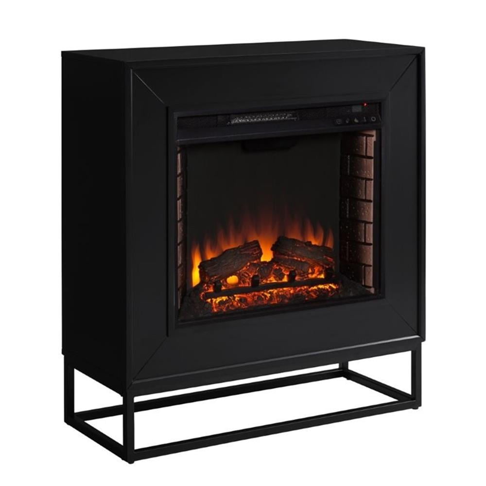 Frescan 33-Inch Black Electric Fireplace with Remote Control