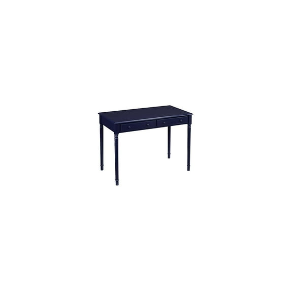 SEI Furniture Janice Farmhouse 2 Drawer Writing Desk in Navy