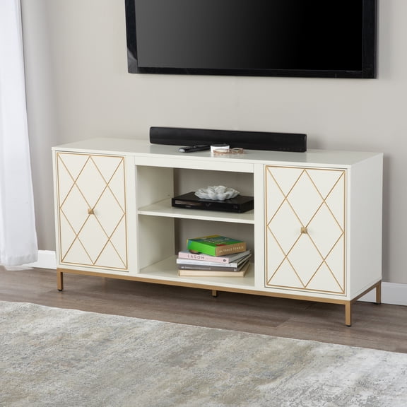 SEI Furniture Marradi Media Console w/ Storage - Cream