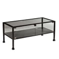 thumbnail image 1 of Southern Enterprises 42.5" Black Contemporary Rectangular Display Cocktail Table, 1 of 5