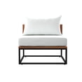 thumbnail image 1 of SEI Furniture Taradale Wood Outdoor Chair with Cushions in White/Black, 1 of 7
