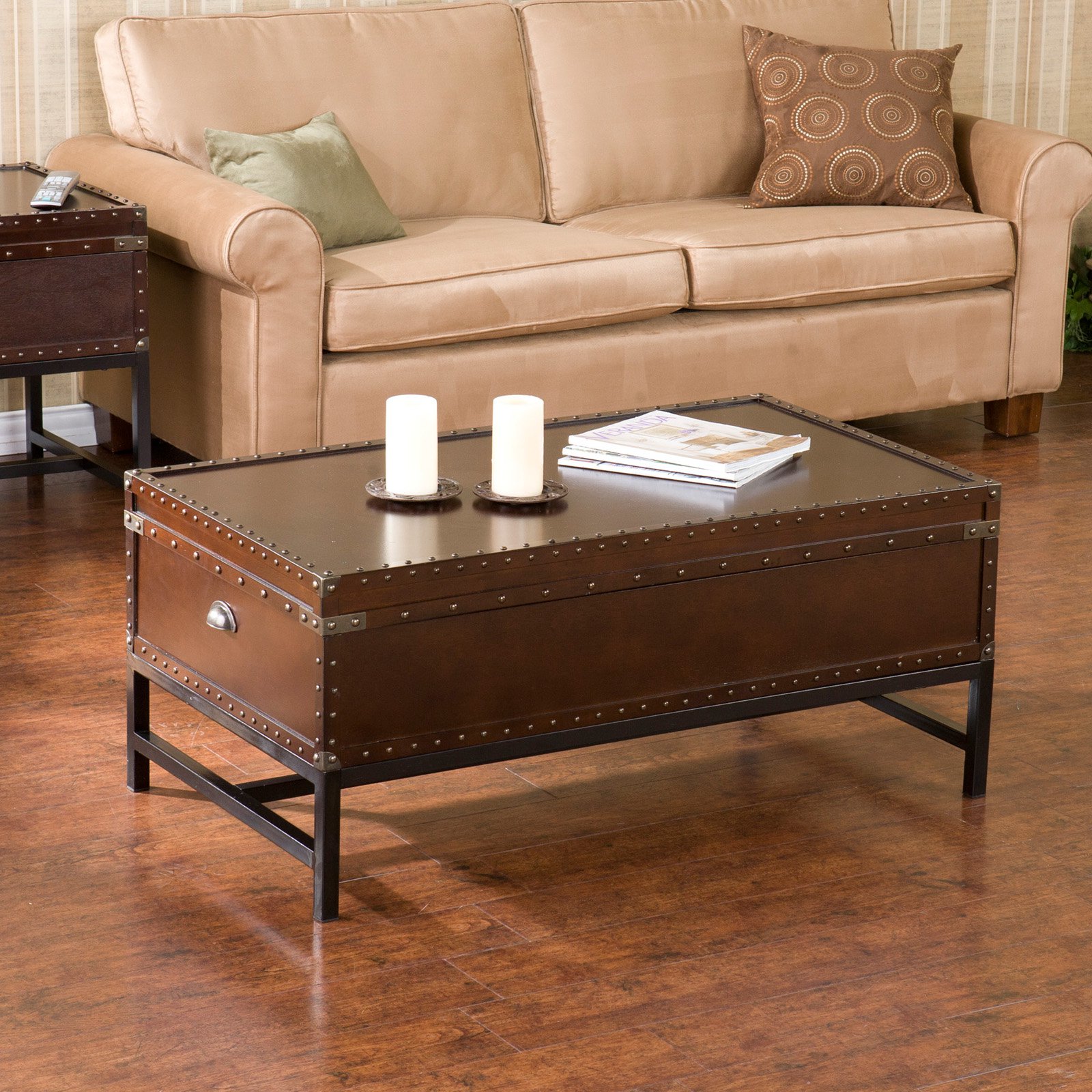 SEI Furniture Voyager Storage Coffee Table in Espresso - image 1 of 5