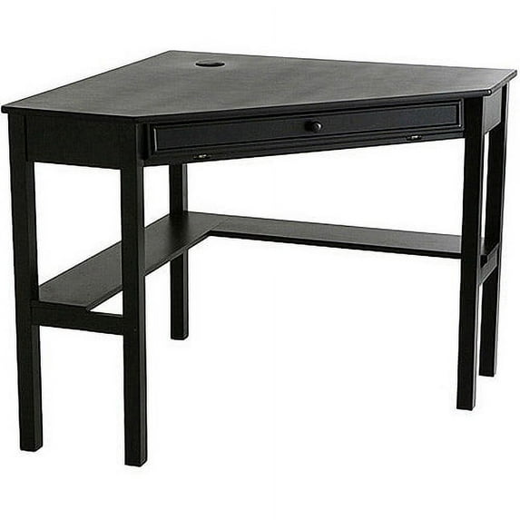SEI Furniture Wardboro Corner Computer Desk - Black 47.75 x 30