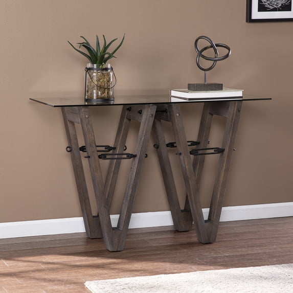 SEI Garrinston Reclaimed Wood Console Table