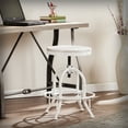 thumbnail image 1 of SEI Industrial Adjustable Height Swiveling Stool - White, 1 of 10