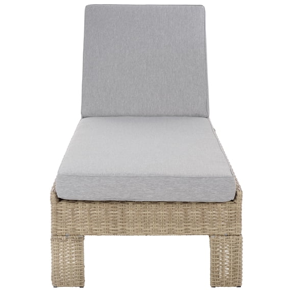 SEI Jeremy Wicker Outdoor Sunlounger, Gray