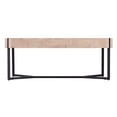 thumbnail image 1 of SEI Tansterne Modern Farmhouse Cocktail Table, 17"H x 43-1/2"W x 23-3/4"D, Natural/Black, 1 of 4
