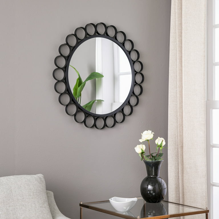 Ornamental round mirror centerpiece in Décor Enhancing Styles 