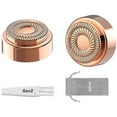 thumbnail image 1 of Gen 2 Replacement Heads for Flawless Facial Hair Remover, 18k Gold Replacement Blades for Finishing Touch Flawless for Women, Painless Razor Head for Face with SEIHAI Flannel Bag(2PCS), 1 of 7