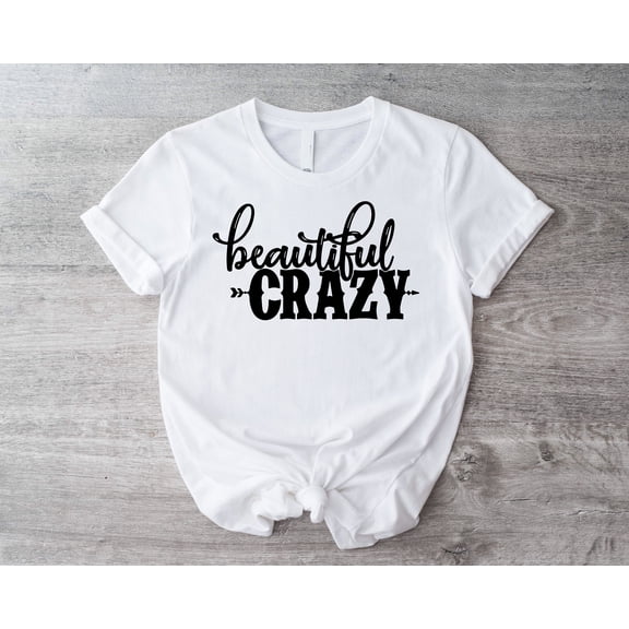 SEIKEMS Beautiful Crazy T-Shirt, Country Music Shirt, Country Song Tee, Country Music Festival Shirt, Cool Western Girl Gift, Music Themed Shirt