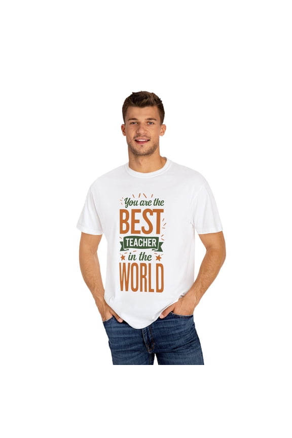 Best Teacher Unisex T-Shirt, Perfect Gift for Educators, Teacher Appreciation Day, Back to School, Graduation, Classroom Wear