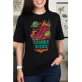 thumbnail image 1 of SEIKEMS Cosmic Sneaker T-Shirt | Trippy Space Shoe Graphic Tee | Retro Streetwear Shirt, 1 of 4