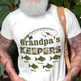 thumbnail image 1 of SEIKEMS Custom Grandpa‘s Keepers Camouflage Pattern Fishing Personalized Shirt, Fishing Dad Shirt, Unique 2025 Father's Day Gift For Grandpa, Dad, 1 of 4