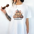thumbnail image 1 of SEIKEMS Cutie Pumpkooties Pumpkin T-shirt | Cute Jack O’Lantern Graphic Tee | Kawaii Halloween Top | Fall Pumpkin Shirt | Autumn Cozy Gift, 1 of 4