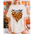 thumbnail image 1 of SEIKEMS Halloween Heart Shirt, Grunge Bat Pumpkin Heart, Spooky Season, Orange Halloween Drip, Creepy Cute Fall Design, Halloween, 1 of 4