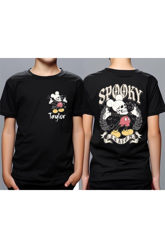 Personalized Mickey Halloween Shirt, Spooky Season T-Shirt, Mickey's Not So Scary Halloween Party Tee, Disneyland Halloween Tee