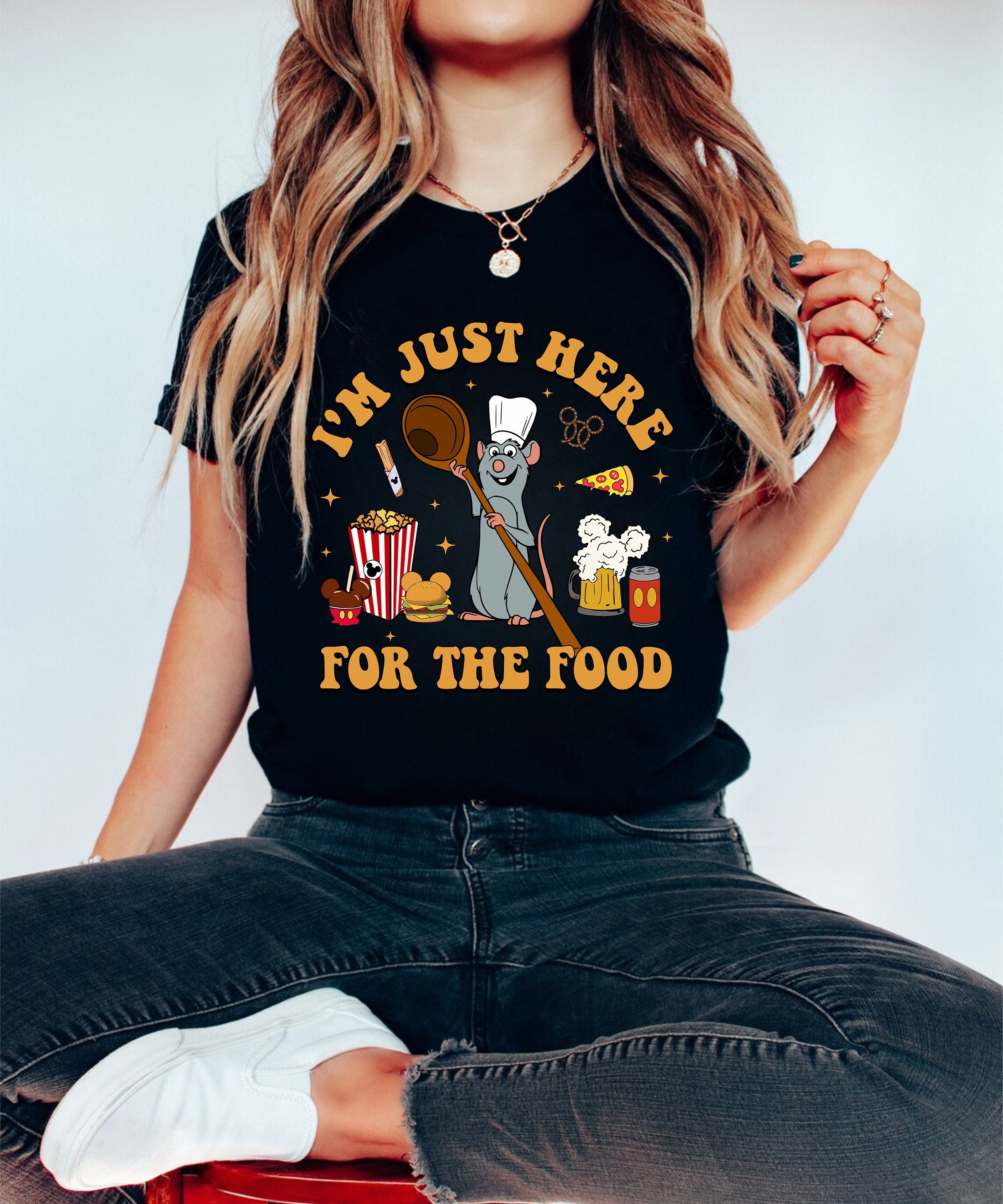Vacation Remy SEIKEMS Ratatouille Remy I Am Just Here For The Food Disney Shirt ...