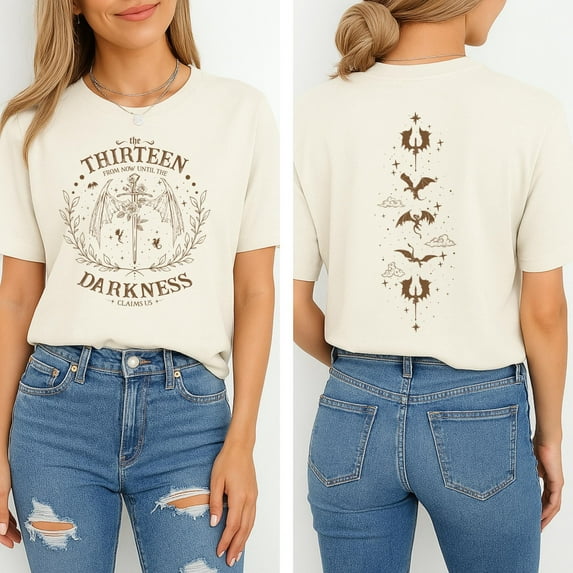 SEIKEMS Retro The Thirteen Throne Of Glass Shirt, From Darkness Claim Us Tshirt, Bookish Gift, Fantastic Reader Sweatshirt
