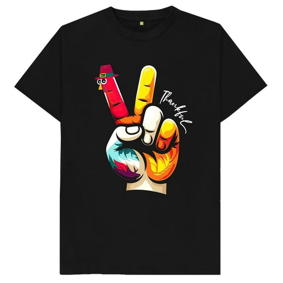 SEIKEMS Thankful Turkey Funny Thanks Giving T Shirt