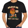 thumbnail image 1 of SEIKEMS The Bluffing Cat Poker T-Shirt, Believe Me, Honesty Is My Policy, Make America Purr Again, MAPA, Cat Dad Poker Night Tee, Comfort Unisex, 1 of 4