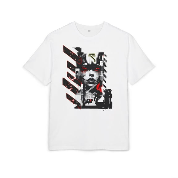 SEIKEMS Unisex Heavy Oversize Tee with Urban Art Design - Streetwear Style Tee