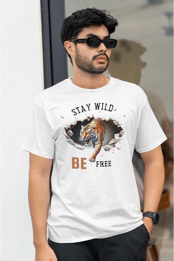 Wild Tiger T-Shirt: Motivational Unisex Tee for Nature Lovers