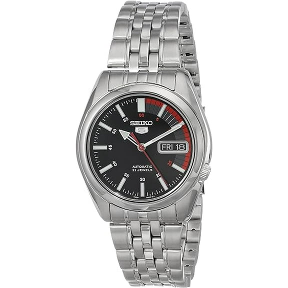 SEIKO Automatic Watch for Men 5-7S Collection - with Day/Date Calendar, Luminous Hands, Stainless Steel Case & Bracelet