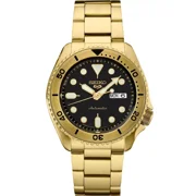 Seiko 5 Sports SRPK18 Automatic Men s Watch, Stainless Steel Case, Black Dial, Stainless Steel Bracelet