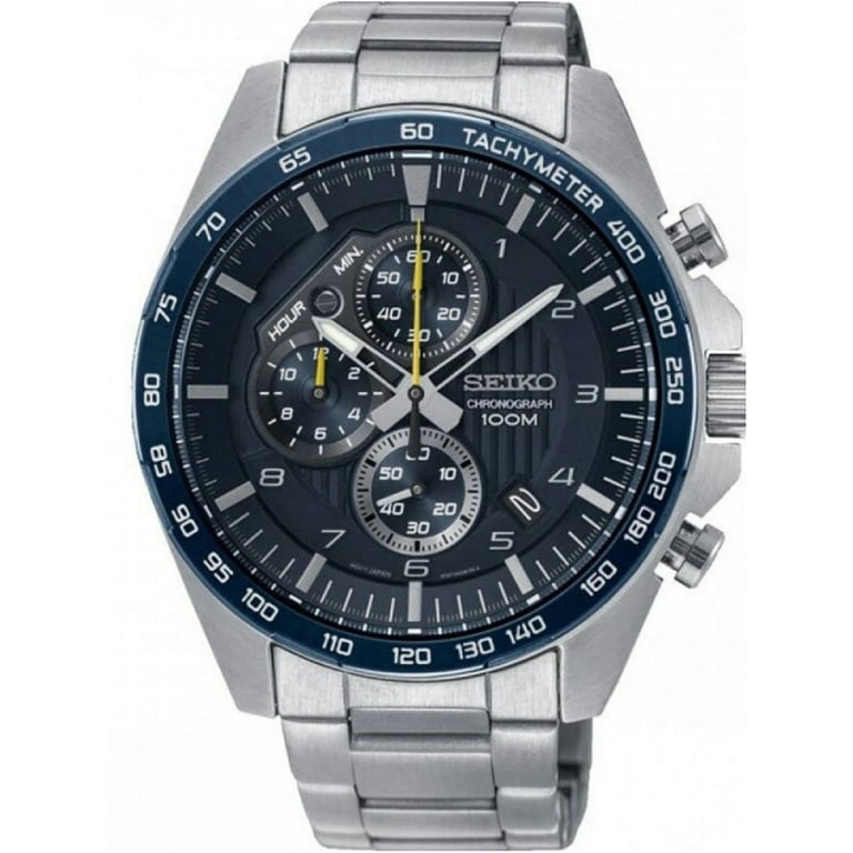 Seiko gents chronograph 100m wr watch sale