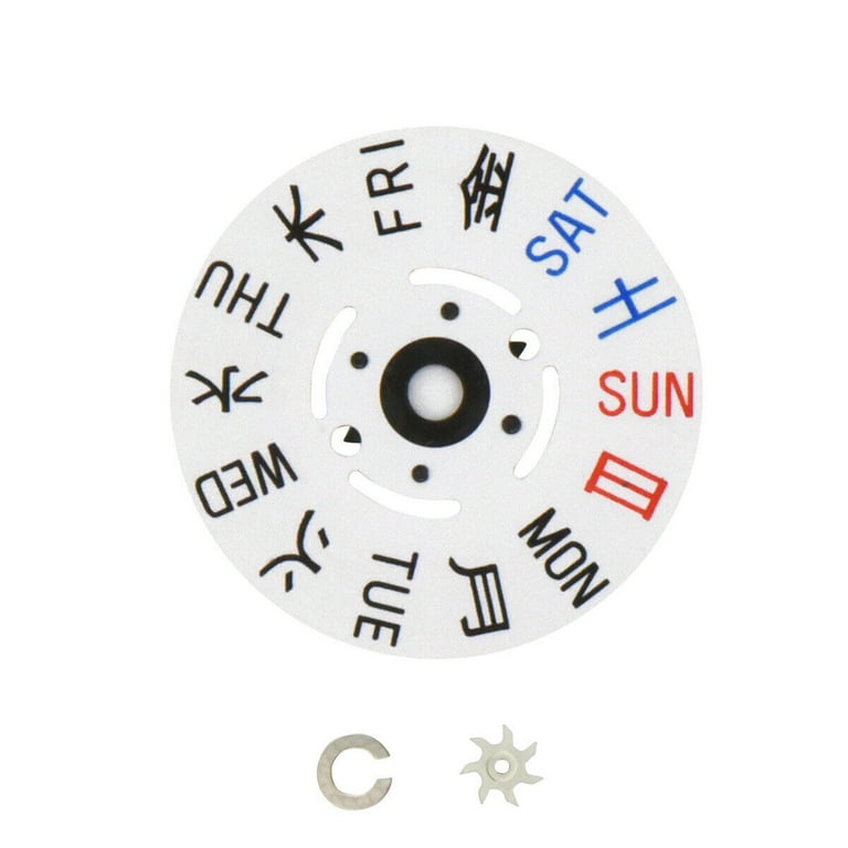 SEIKO WATCH DAY WHEEL DISC FOR MOVEMENT 7S26 7S36 NH26 NH36 4R36 3 CROWN Walmart