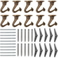 SEISSO 10 Pcs Indoor Metal Ceiling Hooks, Anchor Swag Hooks for Hanging