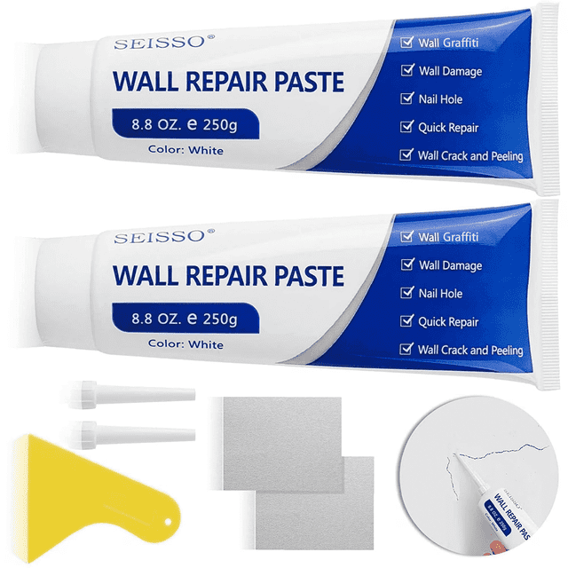 2 Pack Large & Small Hole Fix Tool, Quick Dry Wall Mending Agent, Wall ...