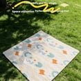 thumbnail image 1 of SEISSO 79"x79" Large Picnic Blanket - Water-Resistant Foldable Camping Mat for 6-8 Adults, Portable Outdoor Beach Blanket with Handle for Park, Hiking and Travel, 1 of 6