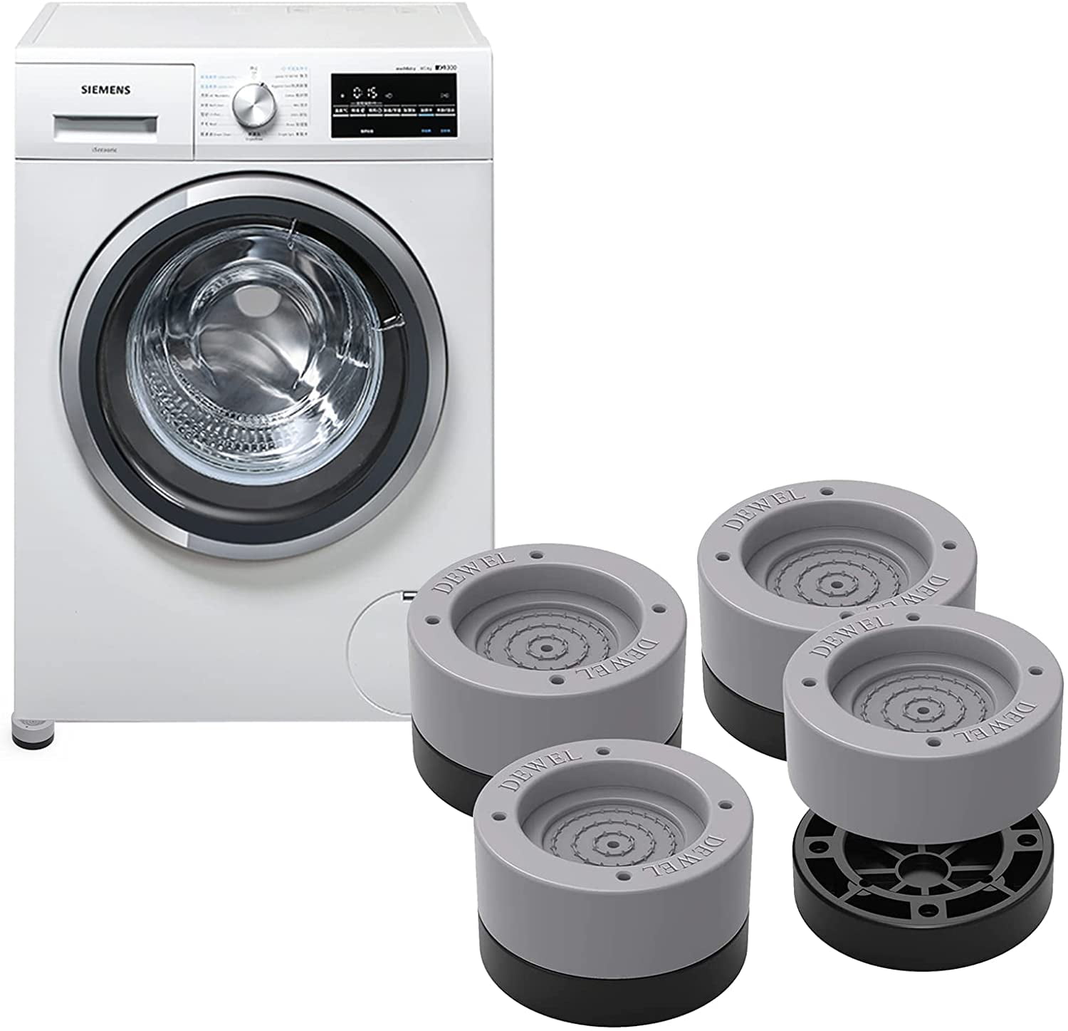 SEISSO Anti Vibration Pads Shock and Noise Cancelling Washing Machine