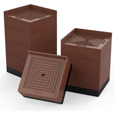 Unique Bargains Furniture Risers Bed Square Bed Risers Adjustable Couch ...