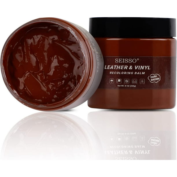 SEISSO Brown Leather Recoloring Balm, Leather Repair Cream Recolor